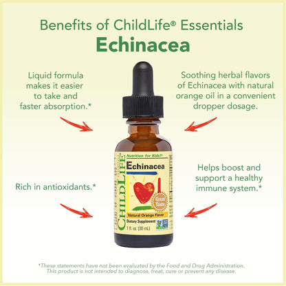 CHILDLIFE ESSENTIALS Immune Support 3-Pack - Vitamin C, First Defense & Echinacea for Kids