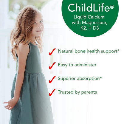 ChildLife Essentials Liquid Calcium for Kids – On-The-Go, Orange Flavor