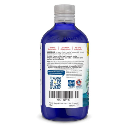 Nordic Naturals Children’s DHA Orange – 8 oz for Kids, 530 mg Omega-3 (EPA & DHA) Non-GMO