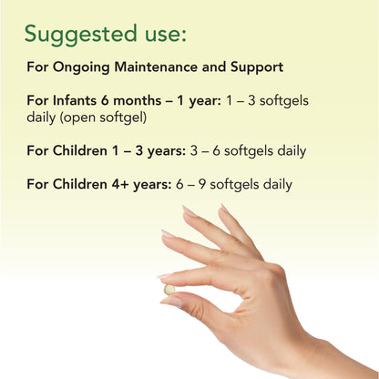 CHILDLIFE ESSENTIALS Pure DHA for Kids - DHA EPA Omega-3 (Natural Berry), 90 Softgels