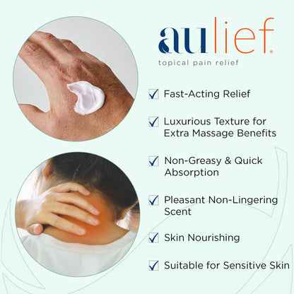 China-Gel Aulief Pain Relief Cream – Arthritis & Muscle Rub (Mint Green Topical Gel, 6 oz Tottle)