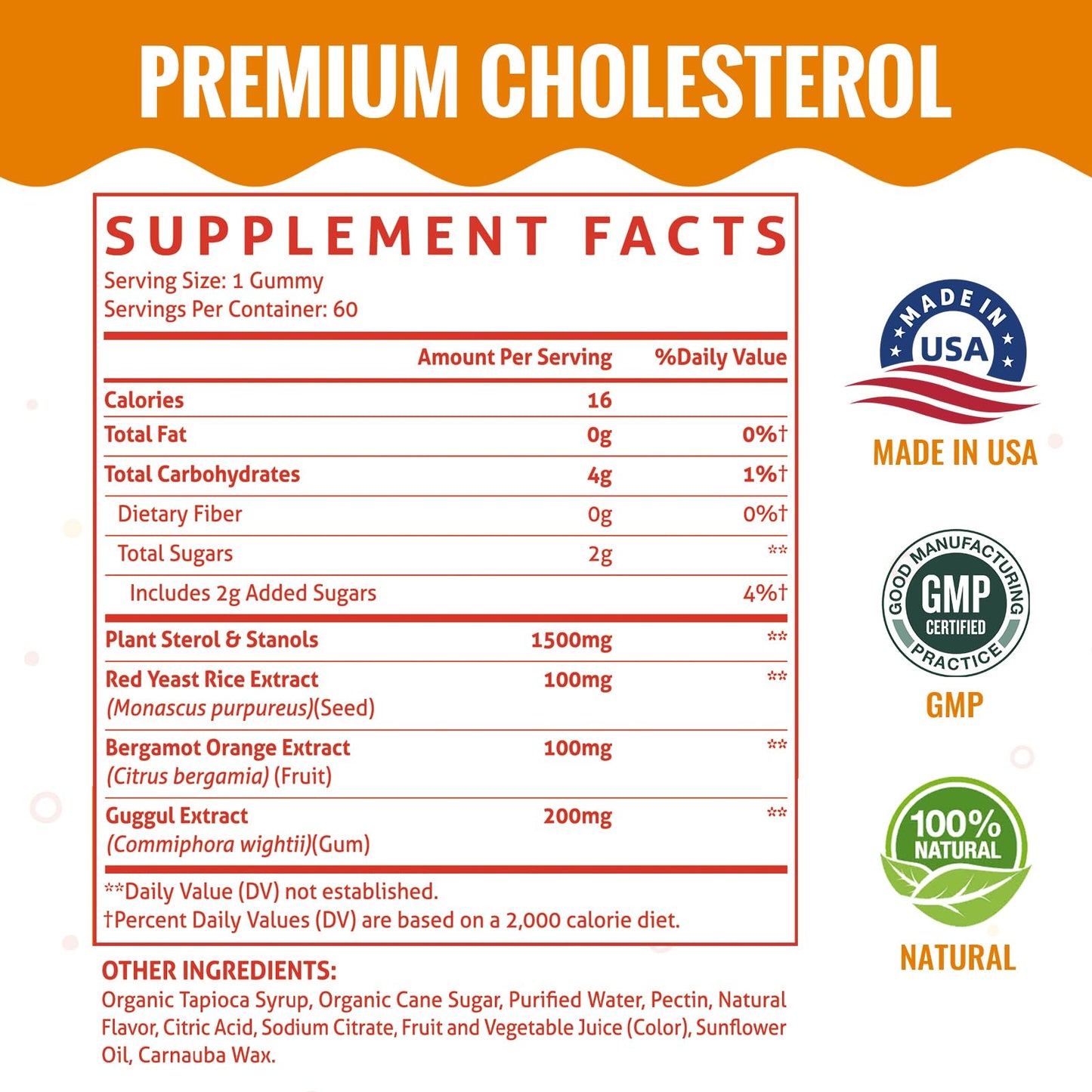 ChiQwench Cholesterol Gummies - 1500mg Plant Sterols & Stanols, Mixed Berry, 60 Count