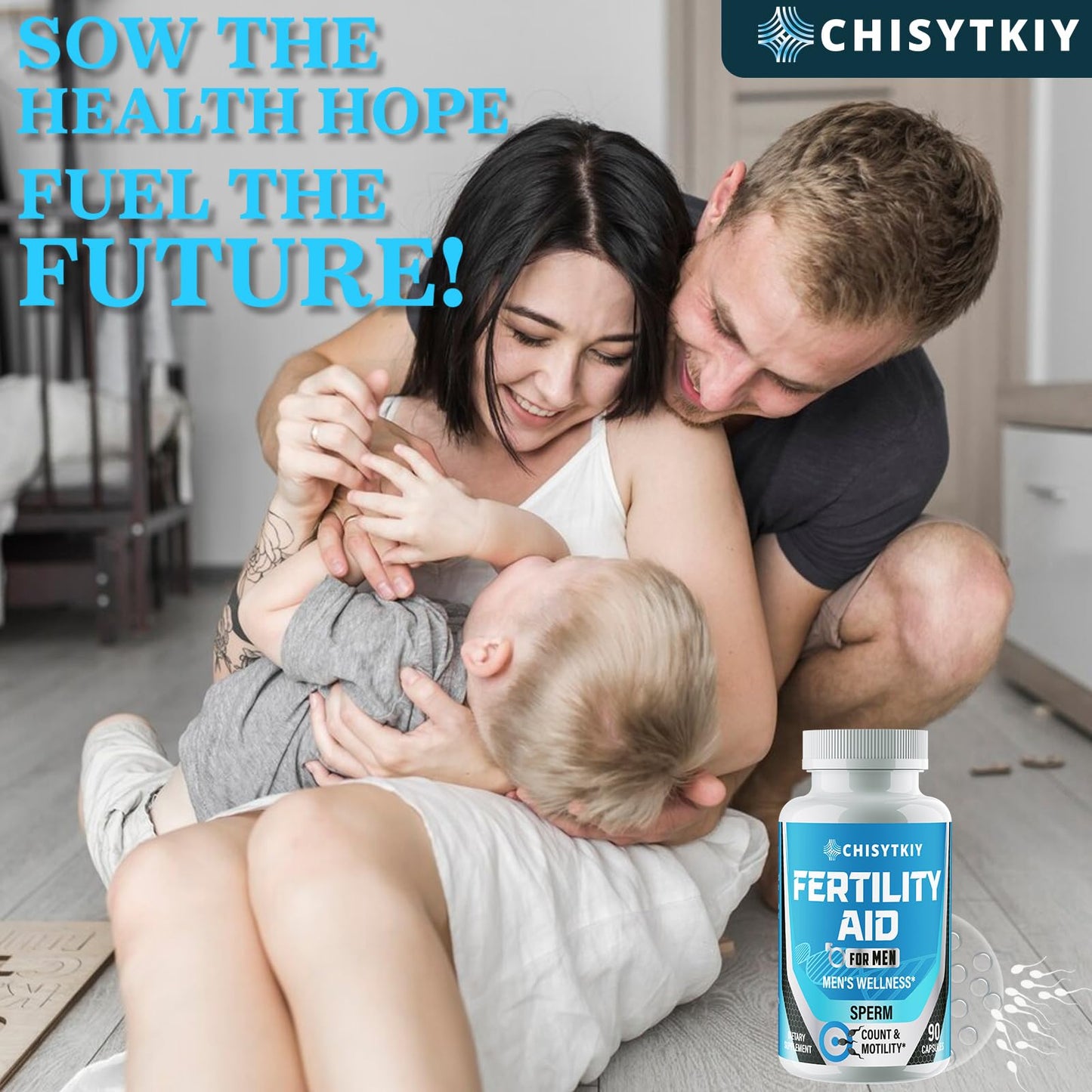 Chisytkiy Male Fertility Supplements — 90 Caps (Maca, Zinc, CoQ10)