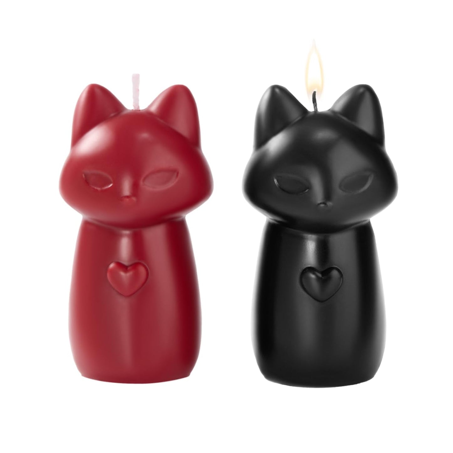Chloefu LAN Scented Candles – Low-Temp Wax Play (2 Pack, Black & Red)