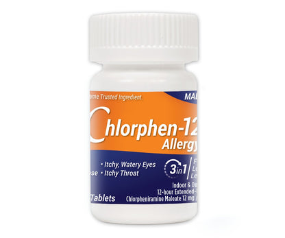 Chlorpheniramine Maleate Extended Release 12 mg - Chlor-Trimeton | 60 Tablets