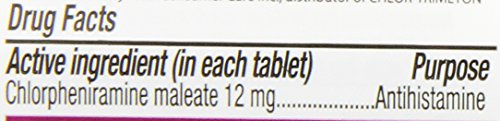 Chlorpheniramine Maleate Extended Release 12 mg - Chlor-Trimeton | 60 Tablets