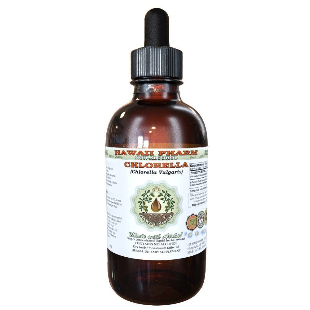 Chlorella Alcohol-Free Liquid Extract – Chlorella vulgaris Glycerite, 2 oz | Hawaii Pharm