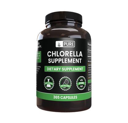 Pure Original Ingredients Chlorella (365 Capsules) No Magnesium or Rice Fillers | Always Pure, Lab Verified