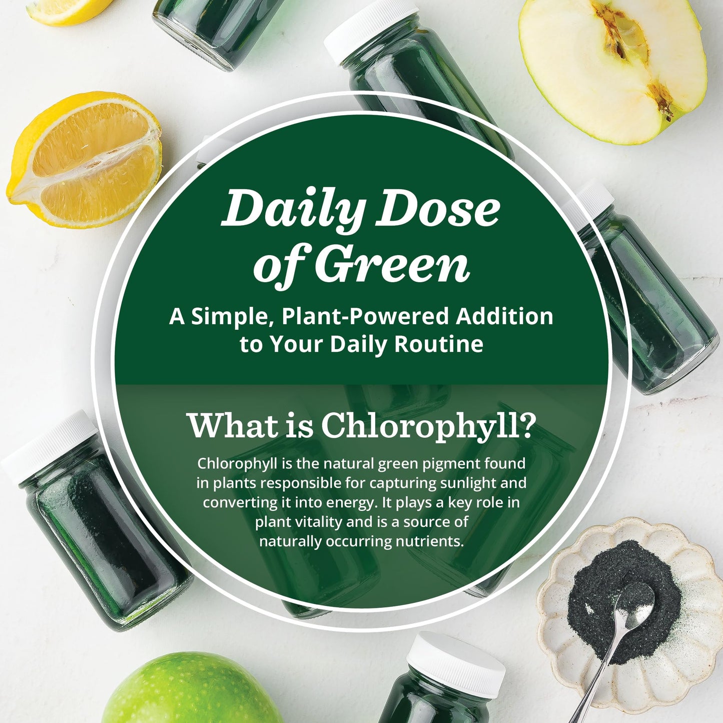 All About Juicing Chlorophyll Green Juice Shots - Clean Energy, Detox, Alkalize | PuriVibe