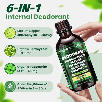 Chlorophyll Liquid Drops – Natural Body Deodorant (2 oz)