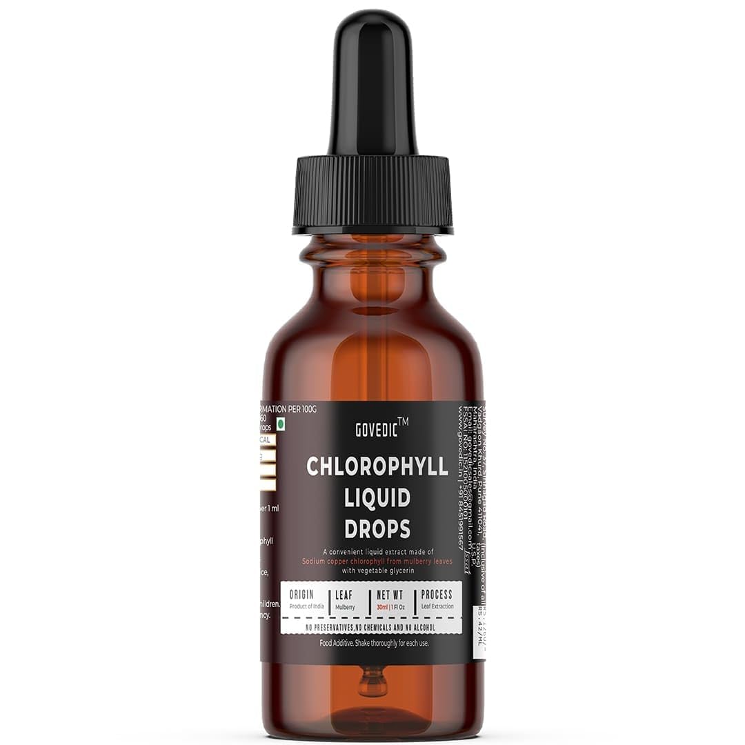 Chlorophyll Liquid Drops 30ml – 60 Servings | Sodium Copper Chlorophyllin