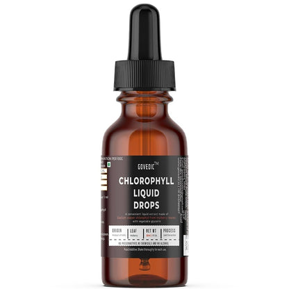 Chlorophyll Liquid Drops 30ml – 60 Servings | Sodium Copper Chlorophyllin