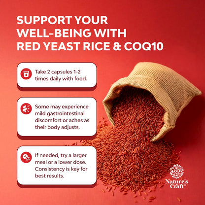 Red Yeast Rice 1200 mg with CoQ10 – Heart & Cholesterol Support