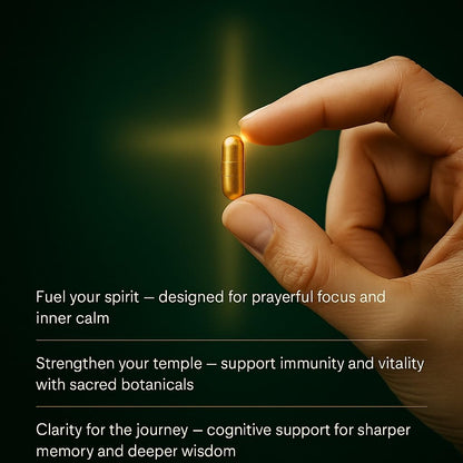 Christian Health Frankincense & Myrrh Olive Leaf Capsules – Vegan, GMP-Certified