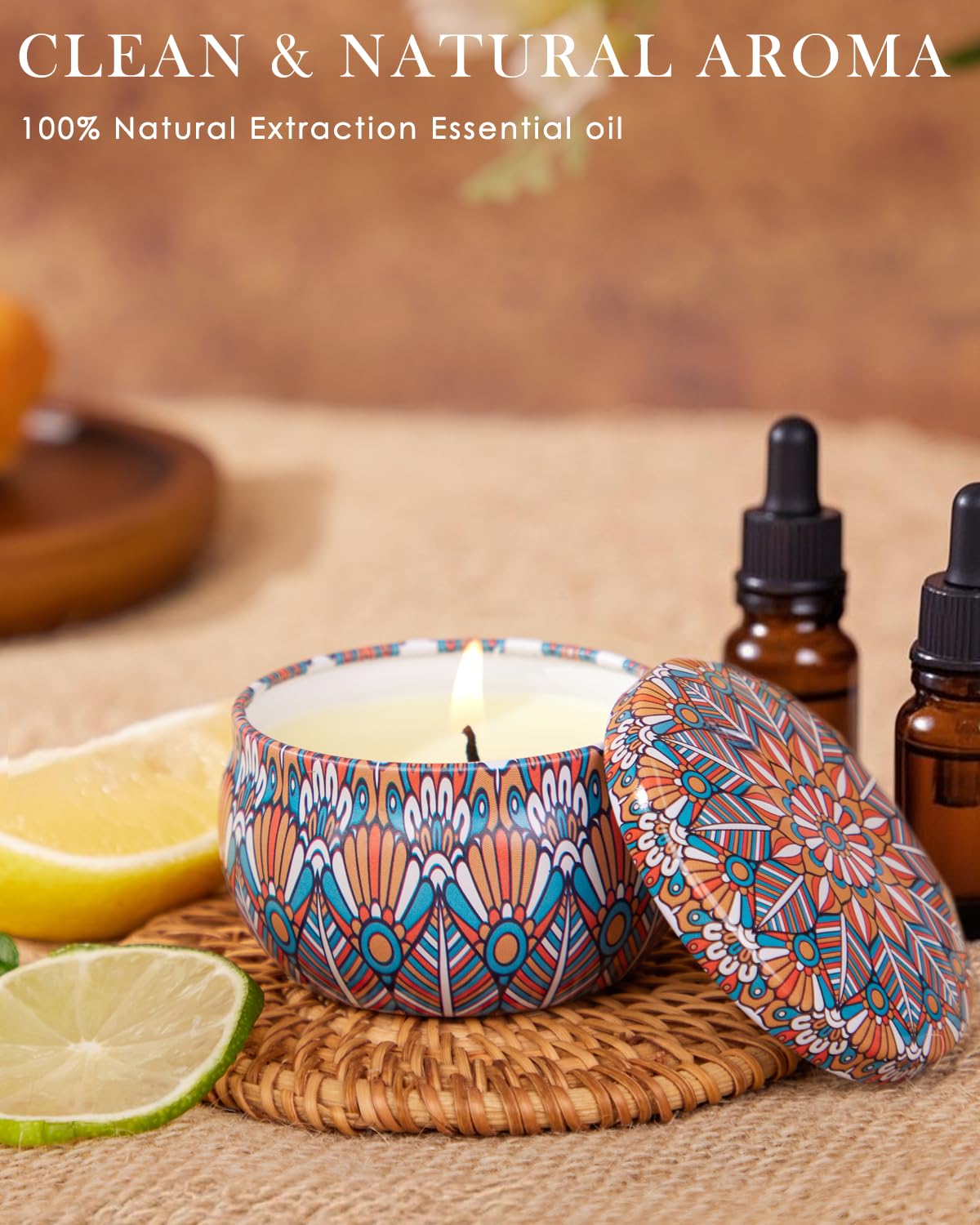 Christmas Candle Gift Set for Women – 20 Pack Long-Lasting Scented Soy Candles | Aromatherapy & Gift Box