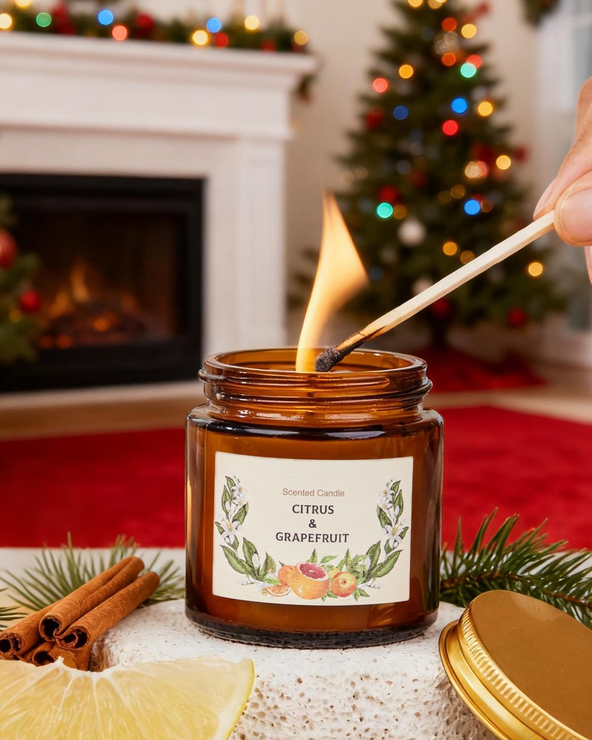 Christmas Candle Gift Set for Women – 10 Premium Soy Candles