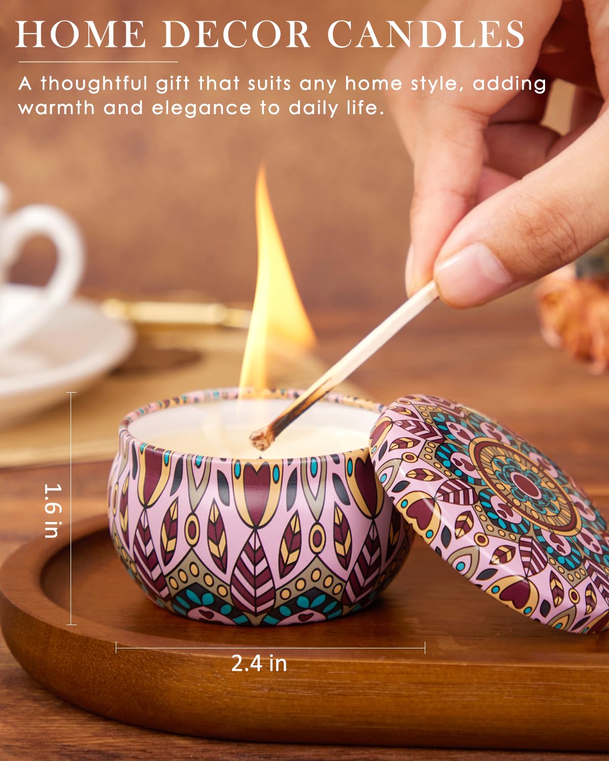 Christmas Candle Gift Set for Women – 20 Pack Long-Lasting Scented Soy Candles | Aromatherapy & Gift Box