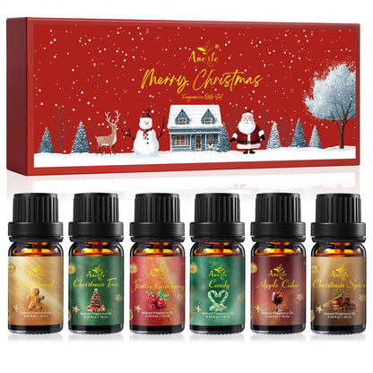 Christmas Essential Oil Set – 6 Pack for Diffuser & Candles