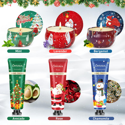 Christmas Gifts for Women: Scented Candles & Hand Cream Spa Set