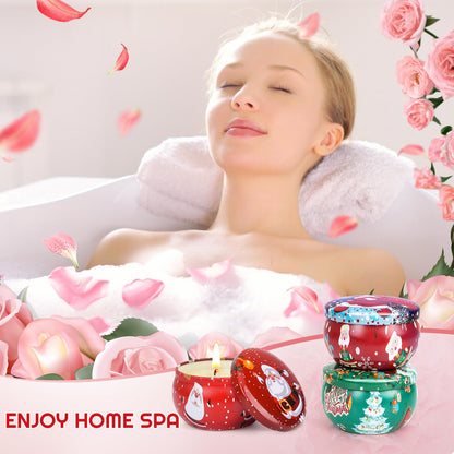 Christmas Gifts for Women: Scented Candles & Hand Cream Spa Set