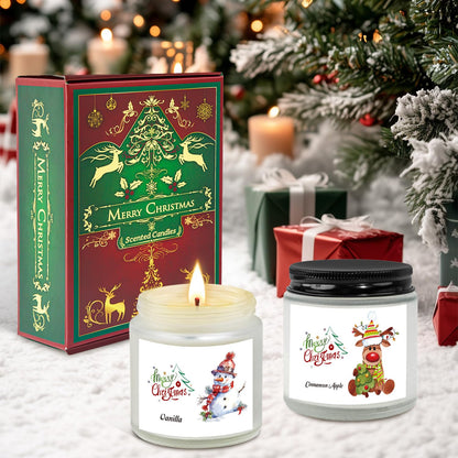 Christmas Scented Candles – 6 Pack Soy, 21 oz Jars | Gift Ideas