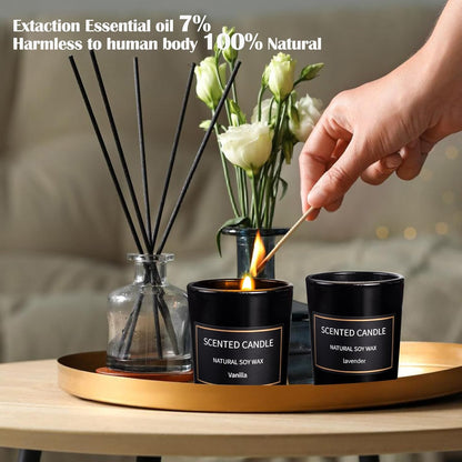 Christmas Scented Candles – 8-Pack 3oz Soy Wax Gifts for Women & Men