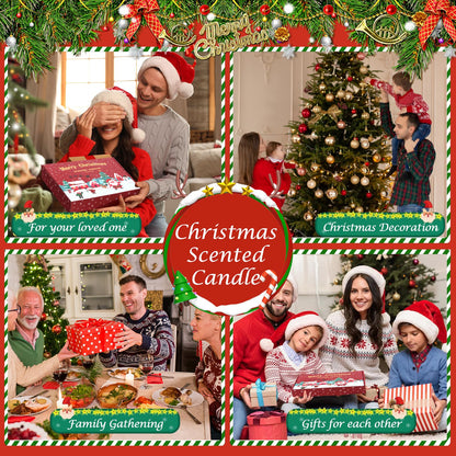 Christmas Scented Candles Gift Set – 12x3oz Soy Wax Travel Tin Aromatherapy Candles for Women