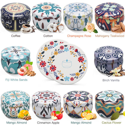 Christmas Scented Candles Gift Set – 10 Pack Soy Candles for Home, Aromatherapy & Gifts
