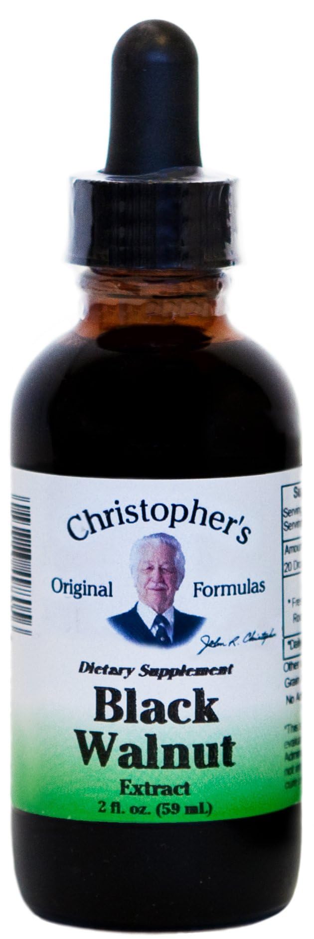 Christopher's Original Formulas Black Walnut Extract - 2 oz | Herbal Liquid Supplement