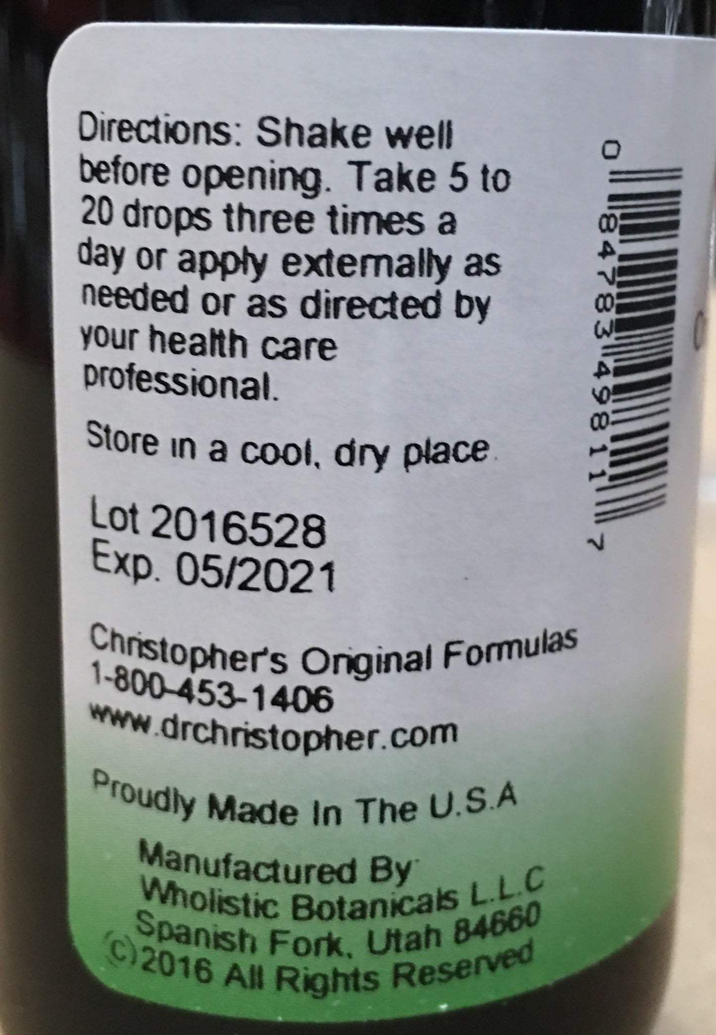 Christopher's Original Formulas Black Walnut Extract - 2 oz | Herbal Liquid Supplement