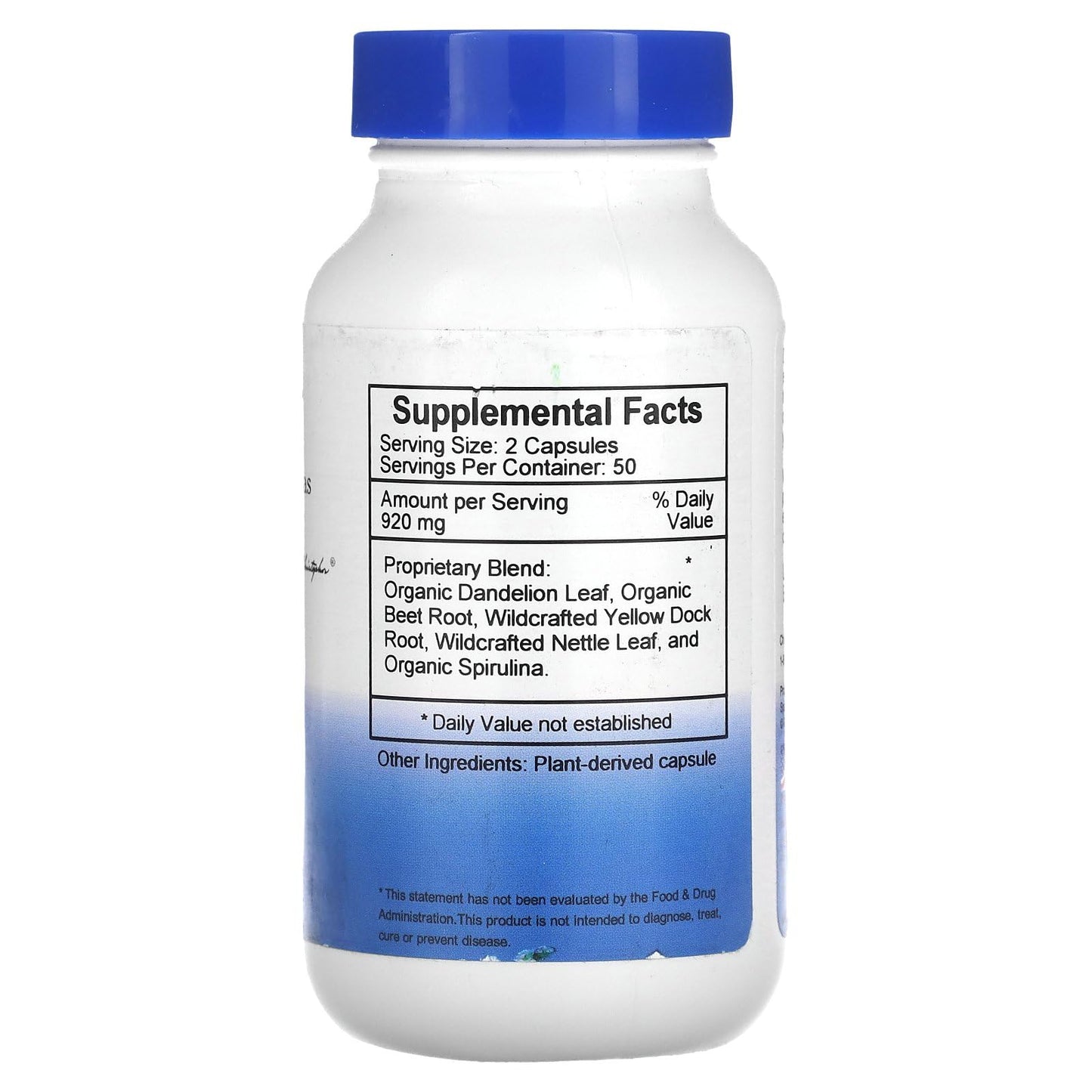 Christopher's Original Formulas Herbal Iron Formula – Natural Iron Support (450 mg) – 100 Vegetarian Capsules