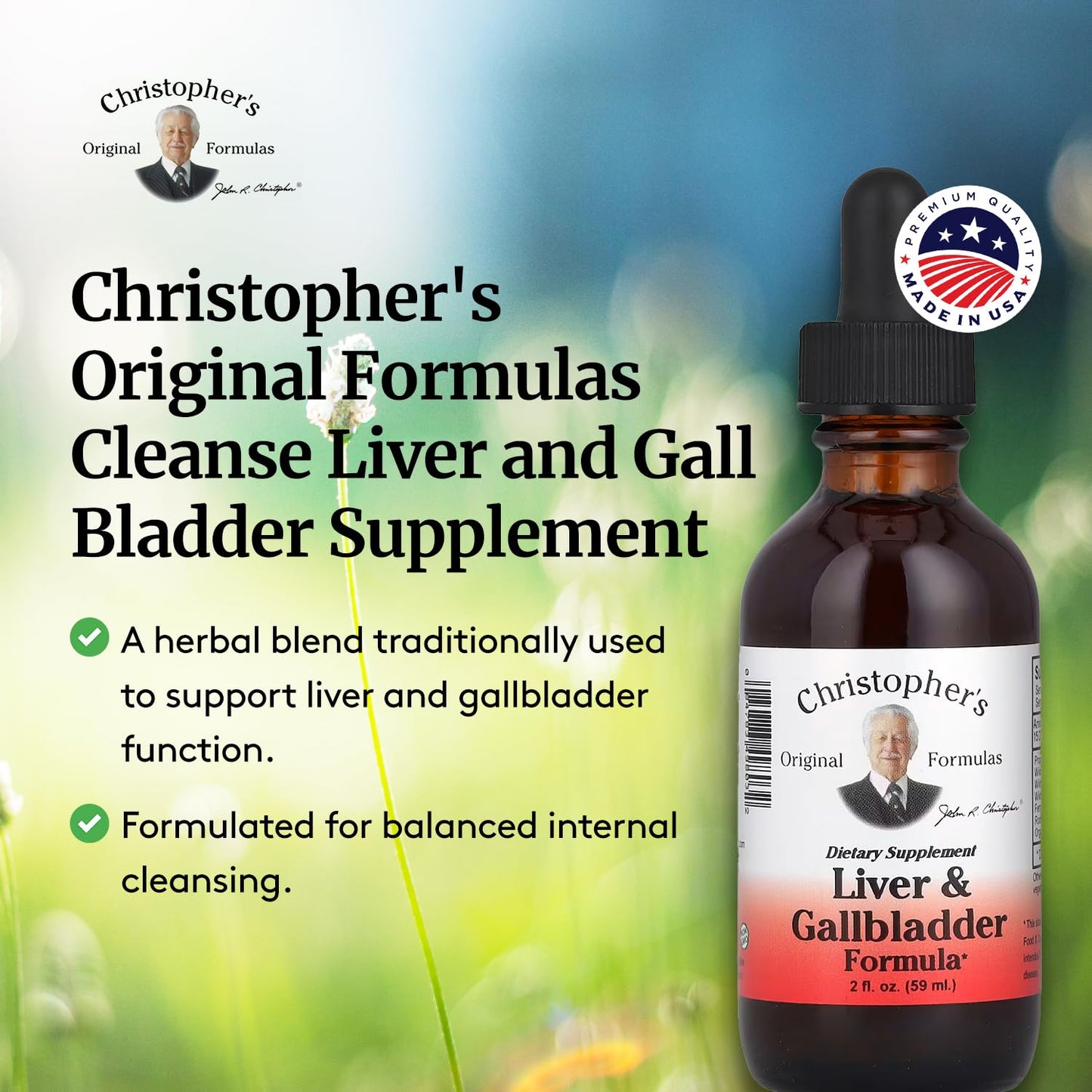 Christopher's Liver & Gallbladder Formula – Detox & Digestive Support (2 fl oz)