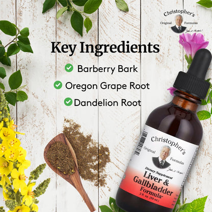 Christopher's Liver & Gallbladder Formula – Detox & Digestive Support (2 fl oz)