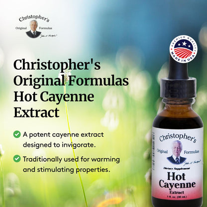 Hot Cayenne Extract 1 oz – Christopher's Original Formulas