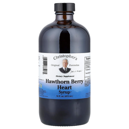 Christopher's Original Formulas Hawthorn Berry Heart Syrup - 16 fl oz | Natural Herbal Wellness