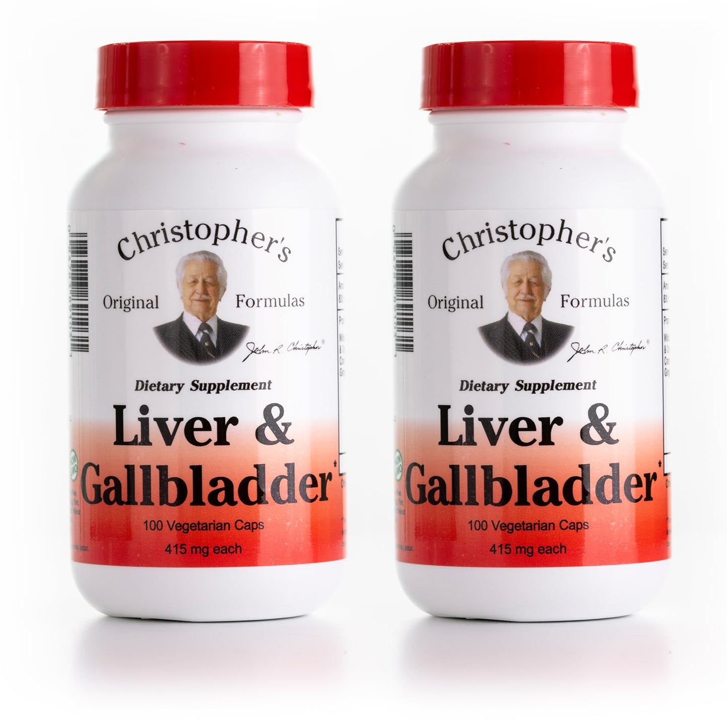 Christopher's Original Formulas Liver & Gallbladder Formula Capsules — Gallbladder Support with Digestive Enzymes | Pack of 2