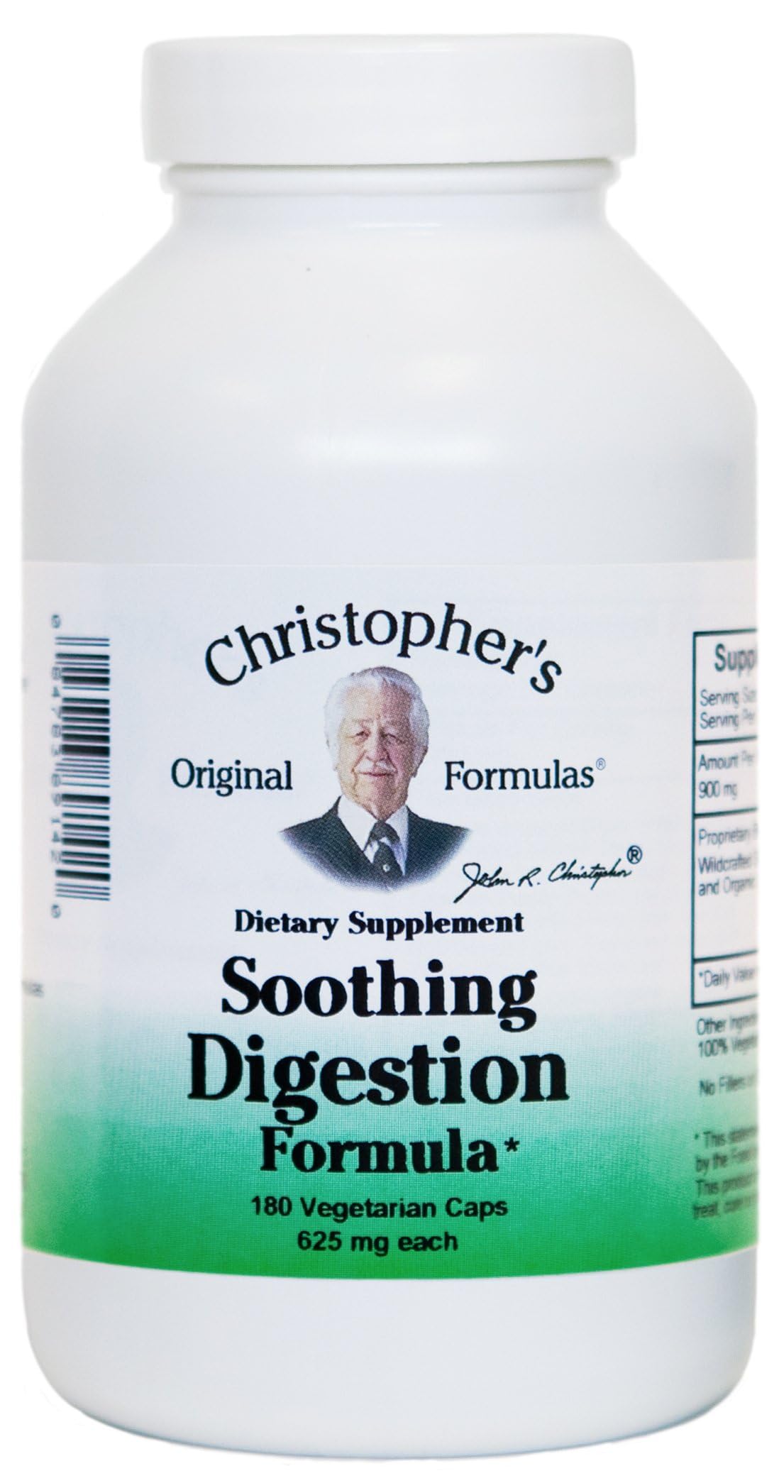 Christopher's Original Formulas Soothing Digestion – 180 Vegetarian Capsules