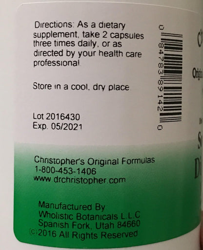Christopher's Original Formulas Soothing Digestion – 180 Vegetarian Capsules