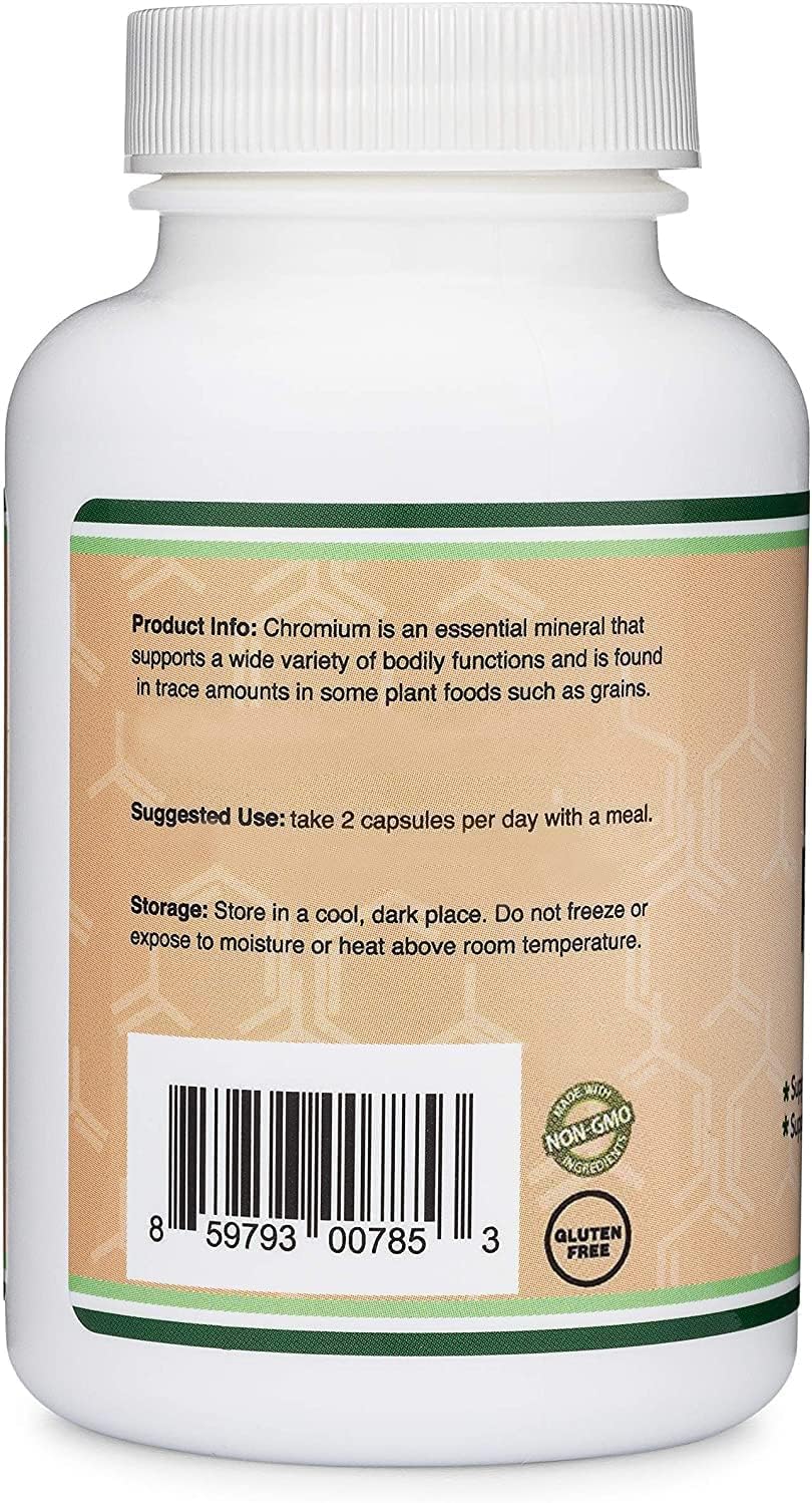Chromium Picolinate 1000mcg - High Absorption for Weight Management | Double Wood