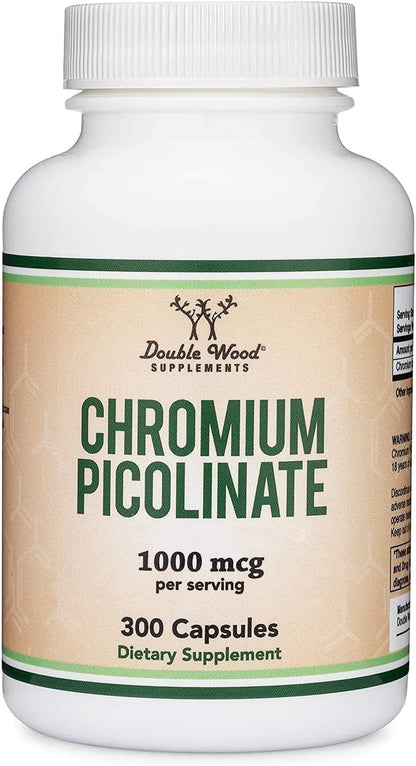 Chromium Picolinate 1000mcg - High Absorption for Weight Management | Double Wood