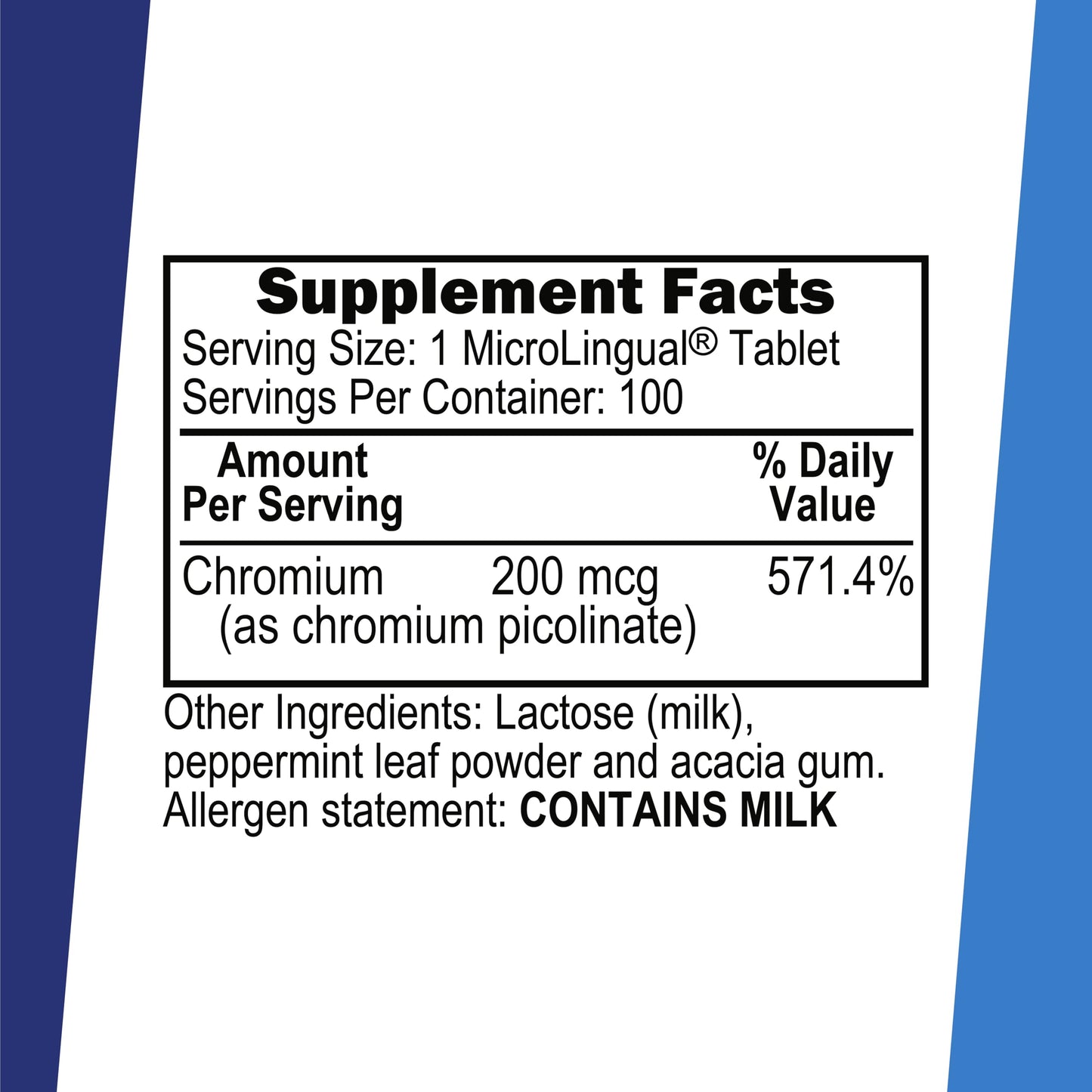 Superior Source Chromium Picolinate – 500 mcg Instant Dissolve Tablets for Healthy Sugar Metabolism