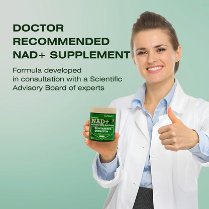 CHTENZY Nicotinamide Riboside 900mg | Liposomal with Resveratrol & Quercetin | 80 Capsules x 4 Bottles