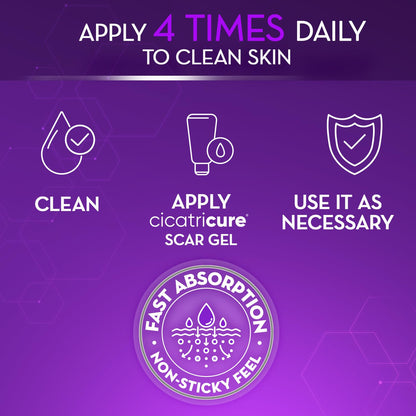 Cicatricure Advanced Scar Gel for Face & Body - Visible Results in 2 Weeks | Scar Treatment for Surgical, Acne, Burns, Stretch Marks | Pack of 2