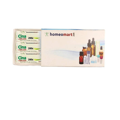 Cina Homeopathy Pellets 200C Potency – Pack of 3 | Homeomart
