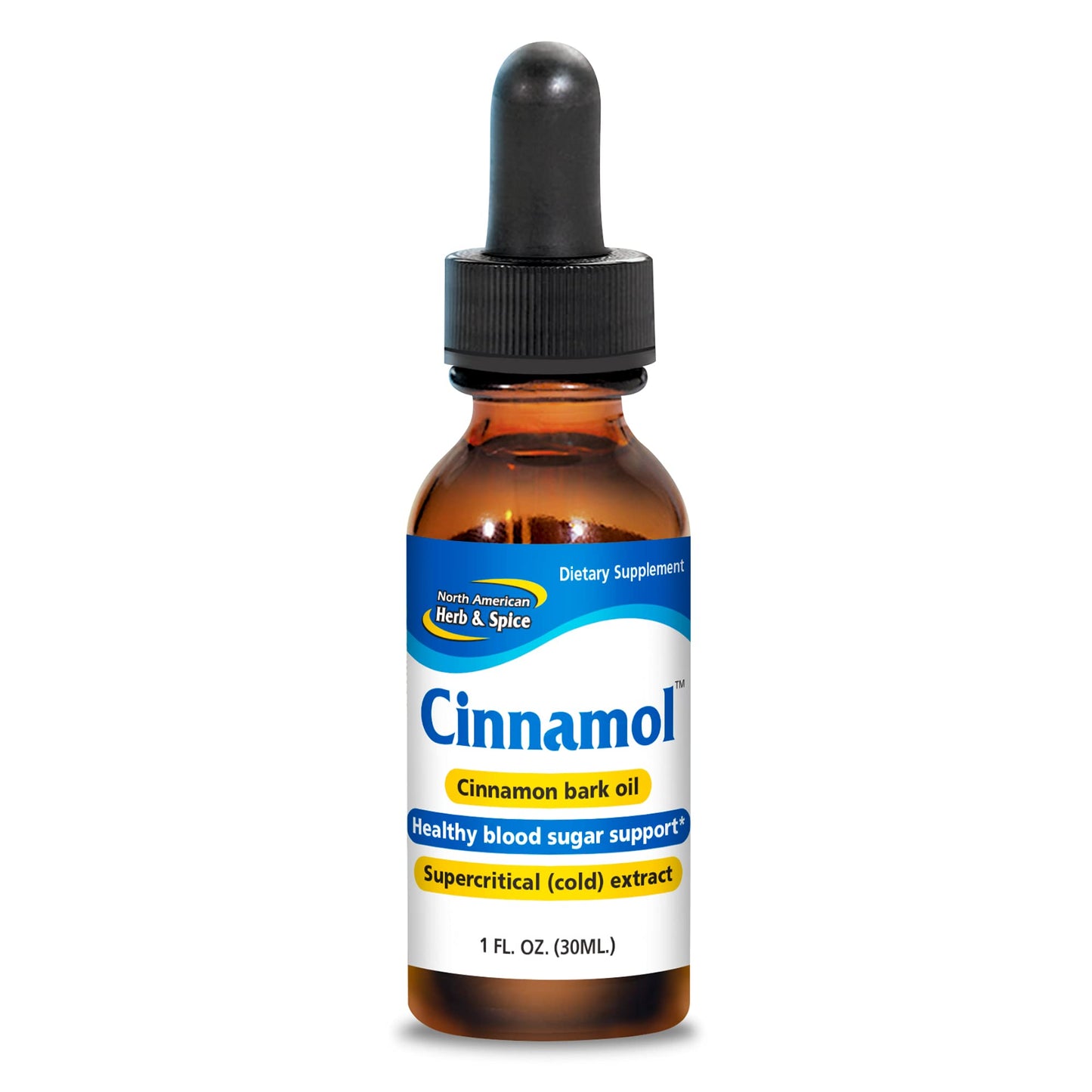 NORTH AMERICAN HERB & SPICE Cinnamol - 1 fl oz Cinnamon Bark Oil | Freshens Breath | Kosher | 286 Servings