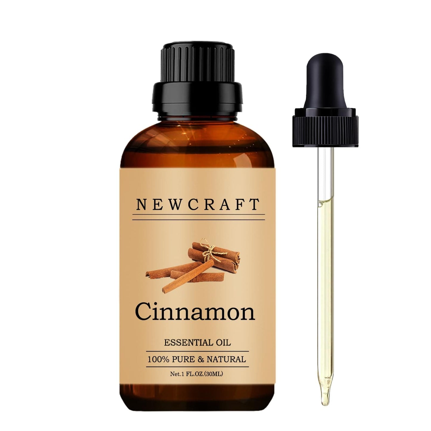 Cinnamon Essential Oils, 30ML 100% Pure and Natural Essential Oil with Dropper for Aromatherapy Diffuser - 1 Fl Oz/Cinnamon
