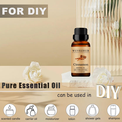 100% Pure Cinnamon Essential Oil - 10ml | Aromatherapy Diffuser