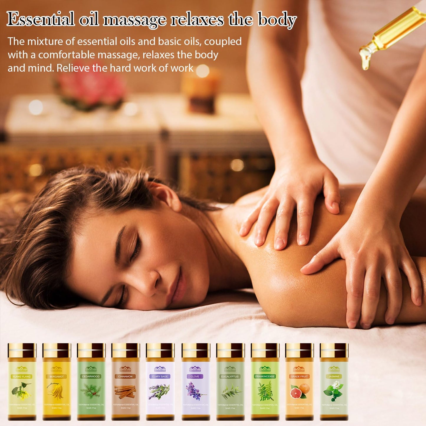 Pure Essential Oils for Diffusers – 20 Scents, 5 mL Bottles (Tea Tree, Lavender, Lemon, Peppermint, Eucalyptus, Cinnamon, Rose) for Home, Skin, Candle and Soap Making