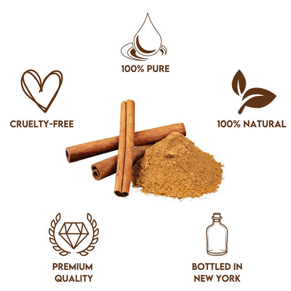 Premium Cinnamon Oil 4 Fl Oz – Pure, Natural & Therapeutic | Diffuser & DIY Soap