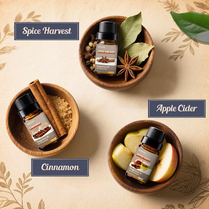 INWICOPH Spice Fragrance Oils Set - 6x10ml for Fall Diffuser and Candle Making